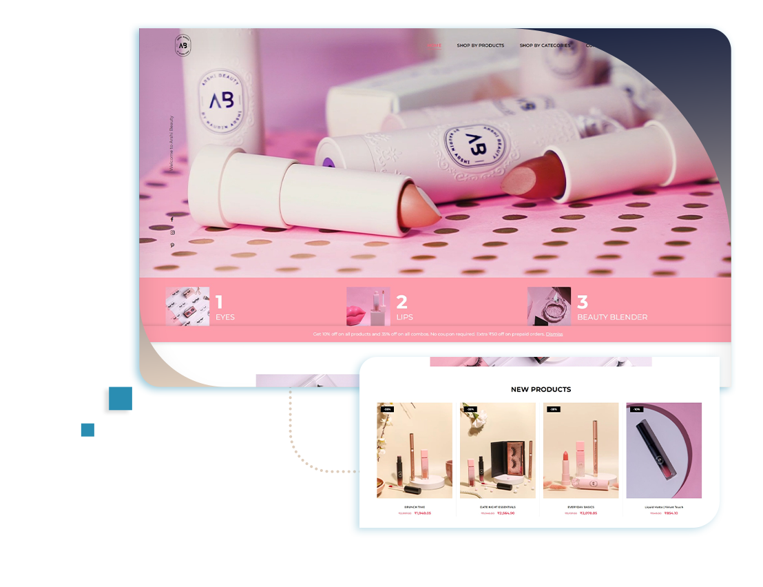 OndevWebs Cosmetics Client Image OndevWebs Cosmetics Client Image